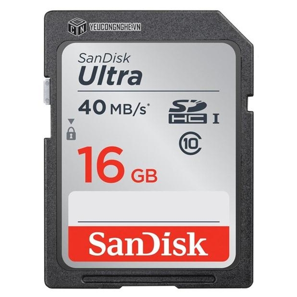 Thẻ nhớ SD 16GB Sandisk giá rẻ chính hãng Ultra bảo hành tốt nhất