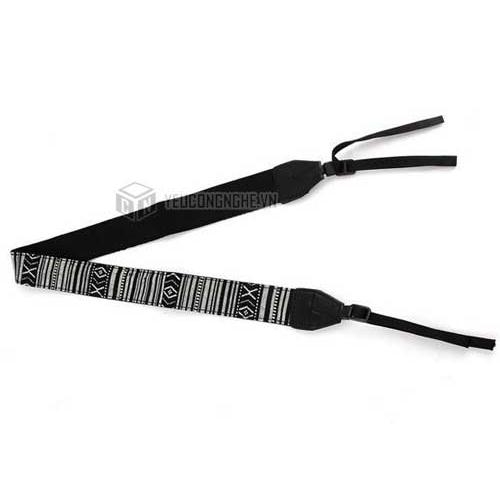 Dây đeo cổ cho máy ảnh Sony Fujifim Canon họa tiết thổ cẩm LC05 Lynca
