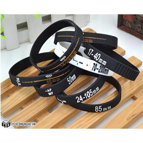 Vòng đeo tay ống kính cao su Camera Lens Wristband Bracelet cho ống kính máy ảnh DSLR Canon Nikon