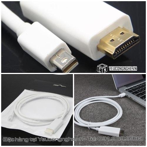 Cáp kết nối Mini displayport ra cổng HDMI 1.8m cho MacBook Pro, Air, iMac