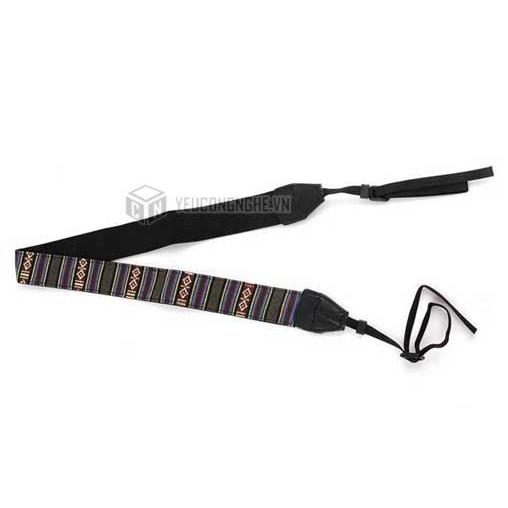 Dây đeo máy ảnh họa tiết thổ cẩm giá rẻ LC08 Lynca
