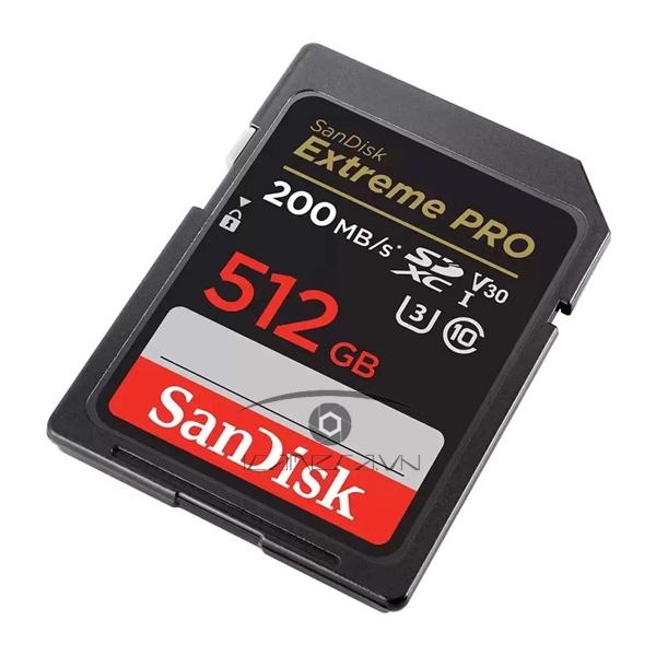 Thẻ nhớ SDXC SanDisk Extreme Pro U3 V30 512GB 200MB/s SDSDXXD-512G-GN4IN