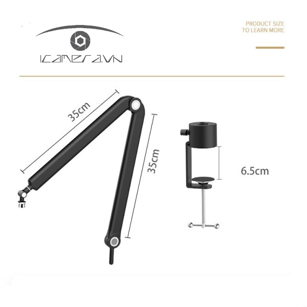 Giá treo micro thu âm gắn thành bàn AS35