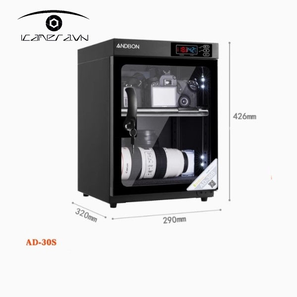 Tủ chống ẩm ANDBON AD-30S, 30 Lít