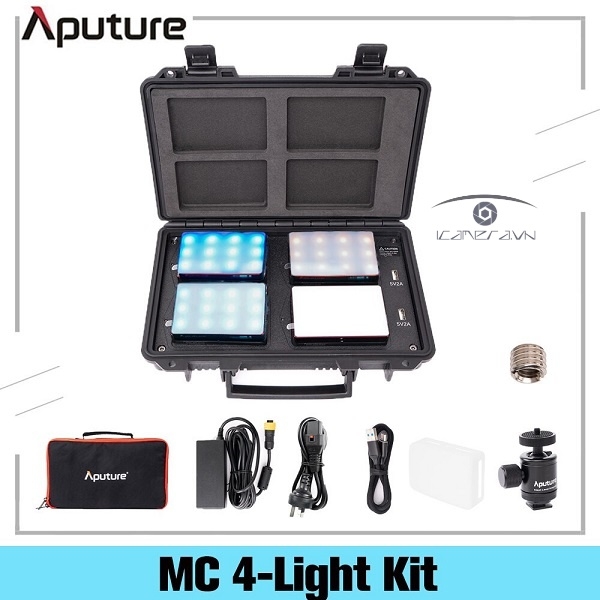 Bộ đèn Aputure MC 4 Light Travel Kit