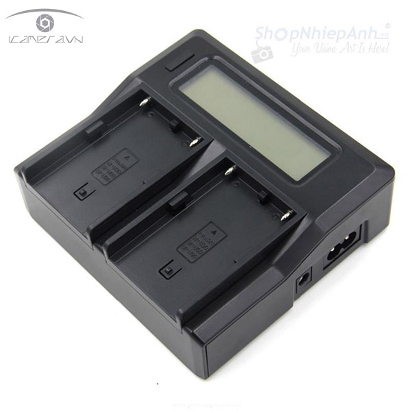 Sạc pin đôi FFC-01 có LCD cho pin Sony F970 F770 F550
