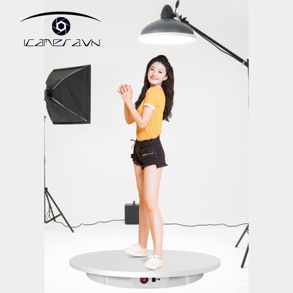 Bàn xoay BX60P 360 độ đường kính 60cm có điều khiển từ xa