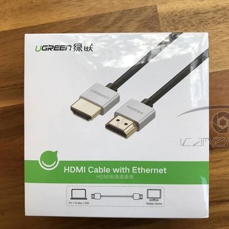 Dây cáp HDMI 1m Ugreen hỗ trợ Ethernet 4K 2K