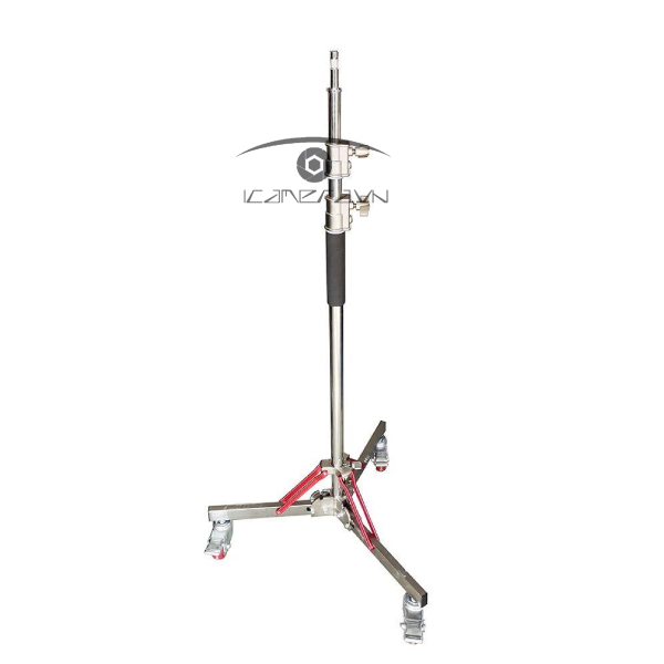 Chân đèn inox bánh xe ZD120 Plus cao 3m05
