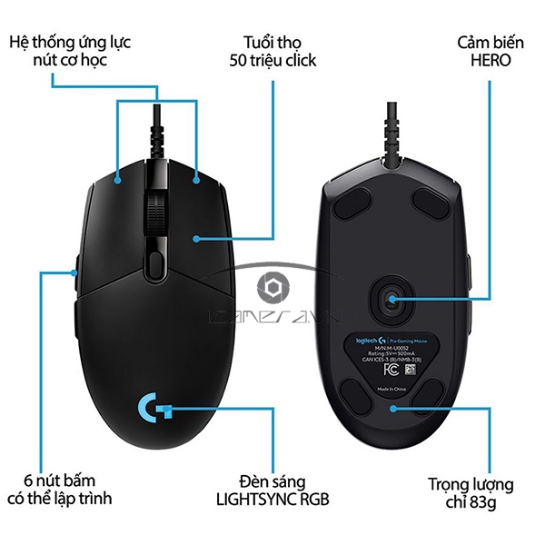 Chuột máy tính Logitech G102 Gen 2 - chuột chơi game công nghệ RGB