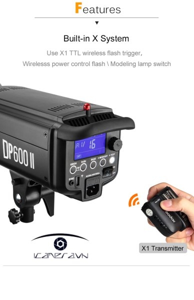 Đèn flash godox DP600 II studio