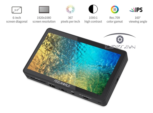 Màn hình Feelworld F6 Plus V2 6 inches 4K