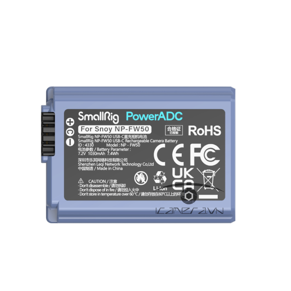 Pin SmallRig NP-FW50 USB-C - 4330