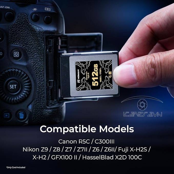 Thẻ Nhớ Homan CFexpress Type-B 256/512GB & 1TB/2TB