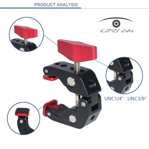 Kẹp kìm càng cua CỠ LỚN gắn thiết bị ảnh, quay phim