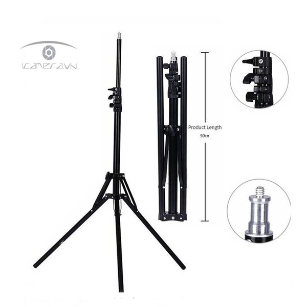 Chân đèn light stand 2m gấp ngược