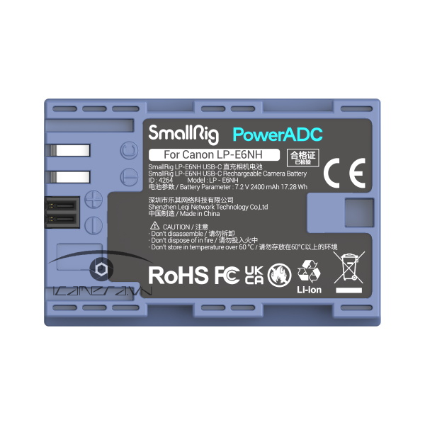 Pin máy ảnh SmallRig LP-E6NH USB-C 4264