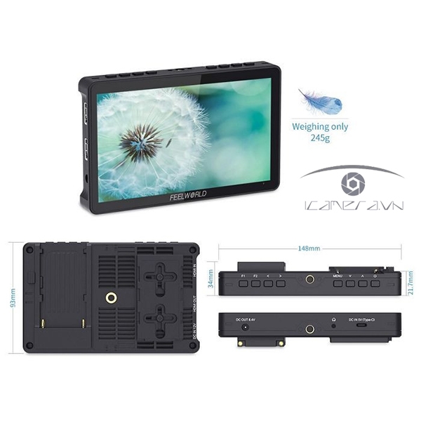 Feelworld F5 Pro V4 - Monitor màn hình 6''