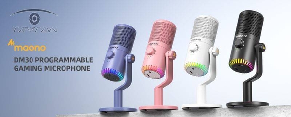 Mic thu âm MAONO DM30 RGB USB Gaming
