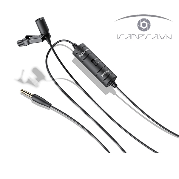 BOYA BY-M1S - Mic thu âm cài áo có dây cổng 3.5mm TRRS