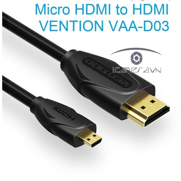 Cáp Micro HDMI sang HDMI 3m VENTION 1080P 