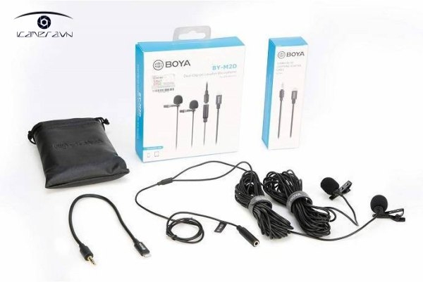 Mic thu âm kép cài áo Boya BY-M2D
