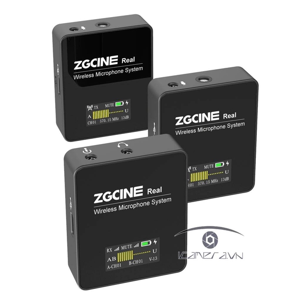 Mic thu âm ZGCINE Real Pro UHF Wireless