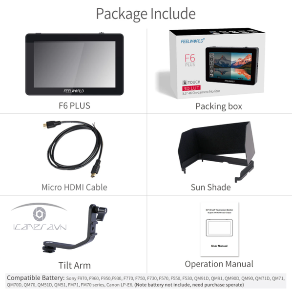 Màn hình Feelworld F6 Plus 5.5 inches cảm ứng