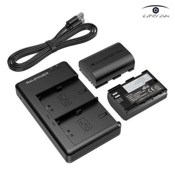 Bộ 2 pin + 1 sạc RavPower NP-FZ100 cho Sony A9/A7RIII/A7III