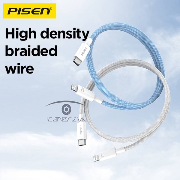 Cáp sạc USB-C to Lightning Pisen Fast - Vivid 1m CL-PD10-1000