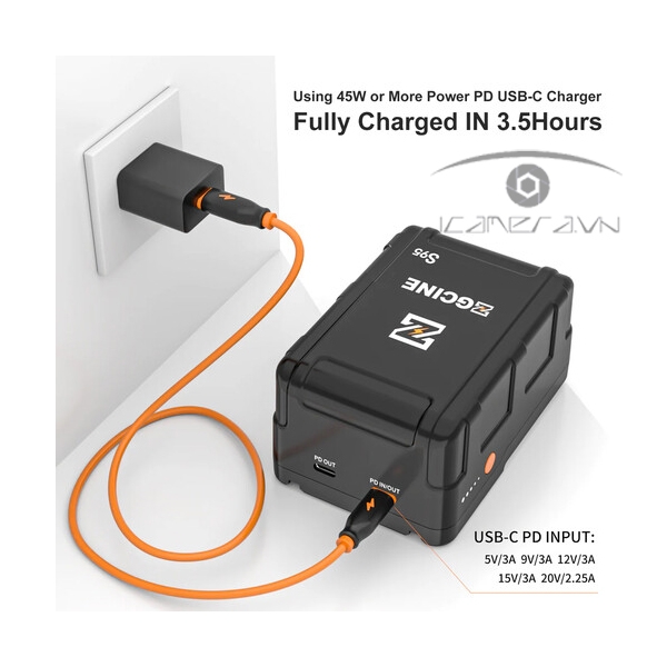 ZGCINE S95 98.68Wh V-Mount Battery (6600mAh)