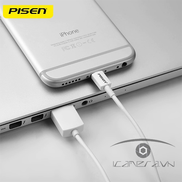 Cáp lighting Pisen fast 2.4A 900mm - AL05-900