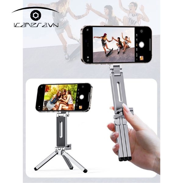 Chân kẹp điện thoại đa năng RT-999A bỏ túi gấp gọn