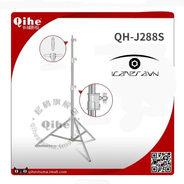 Chân đèn inox Qihe J288S 2.8m