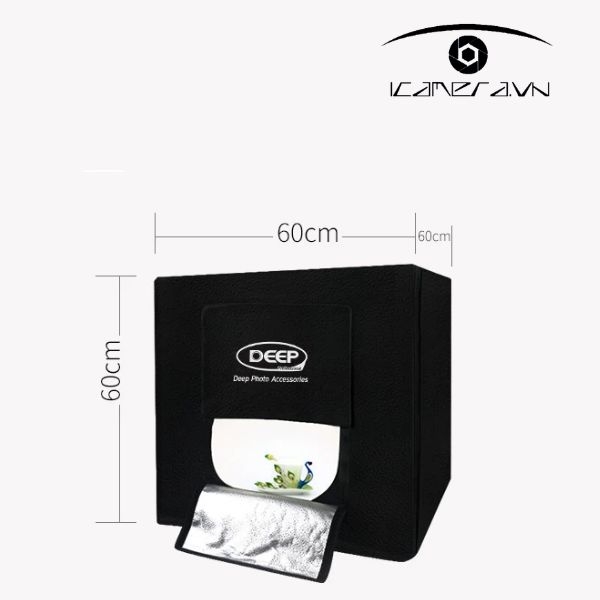 Hộp chụp sản phẩm Deep 60x60cm có đèn led