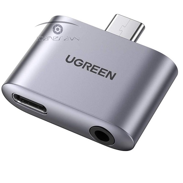 Đầu chuyển USB Type C to 3.5mm + sạc PD 30W Ugreen 70311