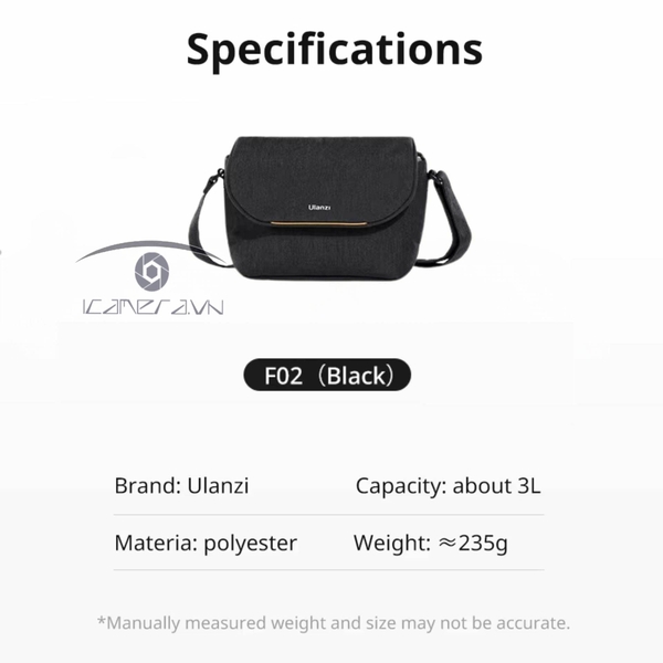 Túi đeo vai đựng máy ảnh 3L Ulanzi F02