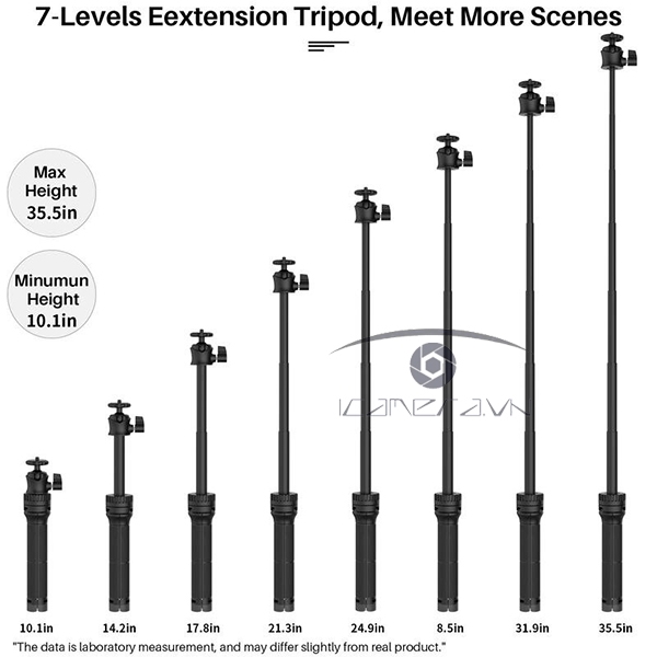 ULANZI VIJIM K9 RGB Đèn LED đổi màu Ring Light Stand