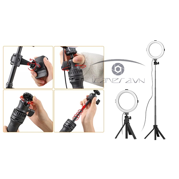 ULANZI VIJIM K9 RGB Đèn LED đổi màu Ring Light Stand