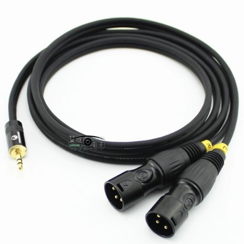 Dây giắc micro 3.5mm TRS ra hai đầu XLR đực