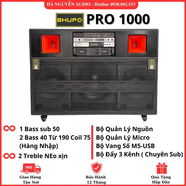 Loa Kéo Tủ Điện Karaoke Shupo Pro 1000 Công Suất Lớn | Loa kéo, loa ...