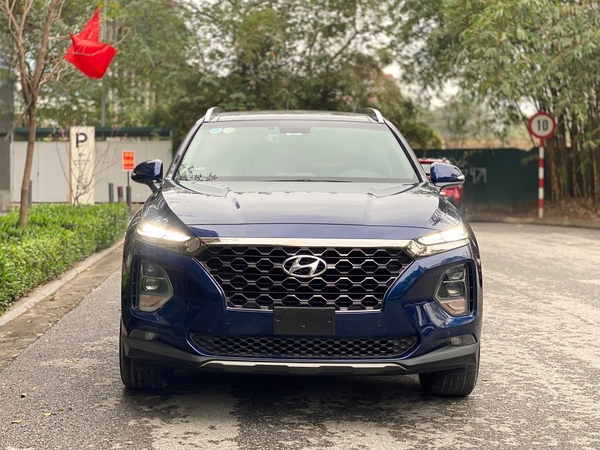 hyundai Santafe xăng đặc biệt cực mới màu xanh dương