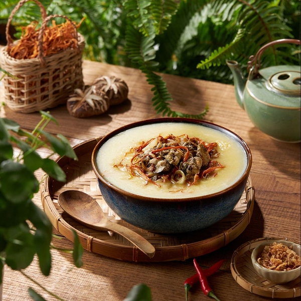 Cháo chim bồ câu hạt sen