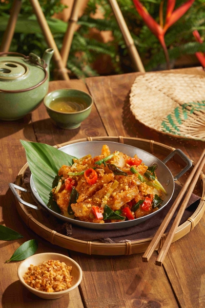 Sụn gà sóc mắm tỏi