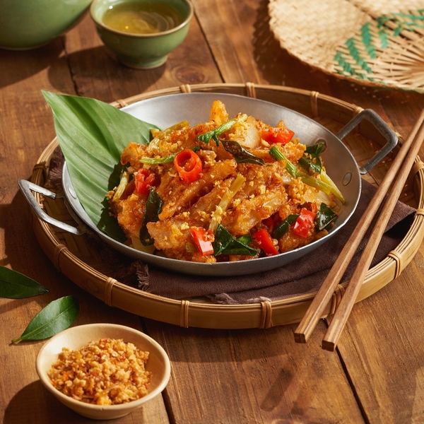 Sụn gà sóc mắm tỏi