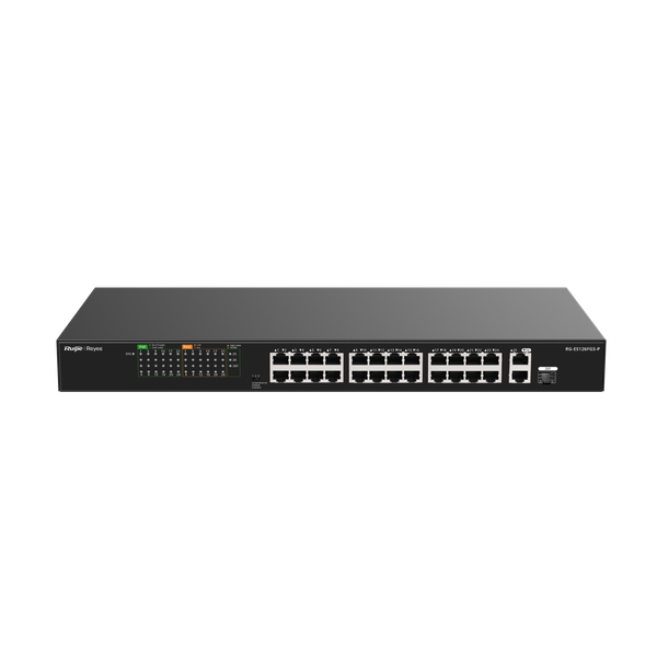 Unmanaged switch 24 cổng PoE RUIJIE RG-ES126FGS-P