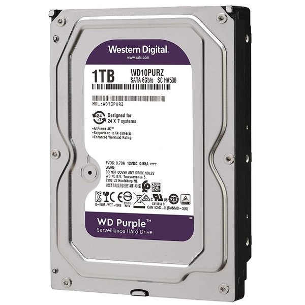 Ổ cứng HDD 1TB Western Digital WD Purple (Chuyên Camera)