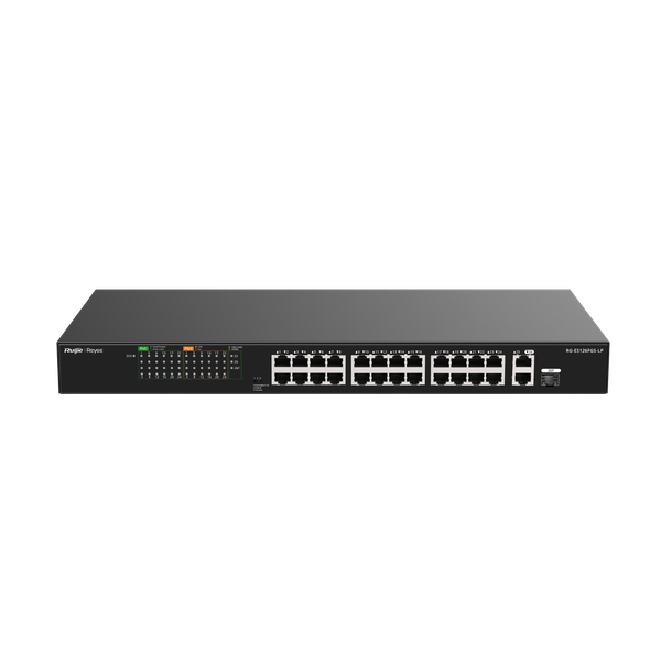 Unmanaged switch 24 cổng PoE RUIJIE RG-ES126FGS-LP