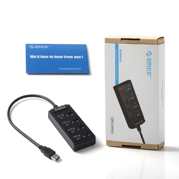 Bộ chia 4 Port USB 3.0 ORICO W9PH4-U3