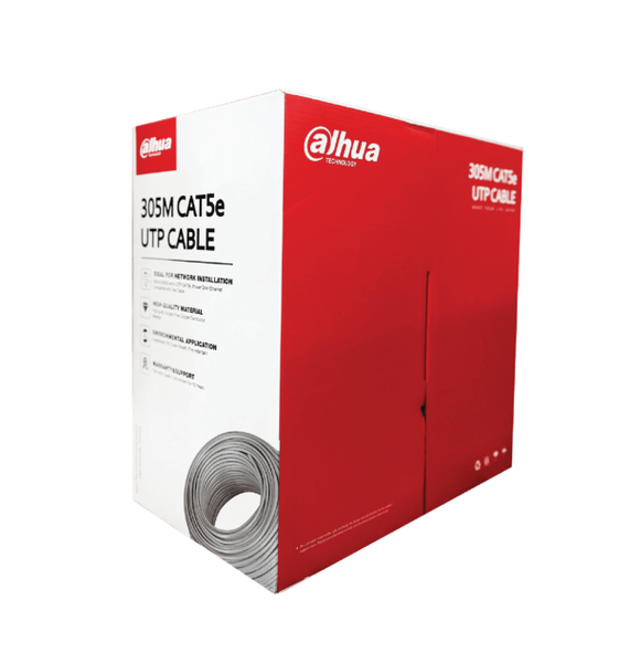 Cáp mạng UTP CAT.5E 305m DAHUA DH-PFM920I-5EUN-h (Vỏ màu Xám)
